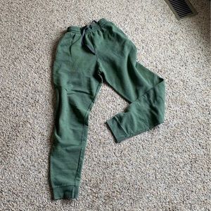 High Waisted Joggers in Sage Green